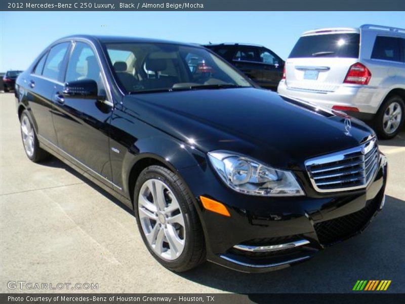 Black / Almond Beige/Mocha 2012 Mercedes-Benz C 250 Luxury