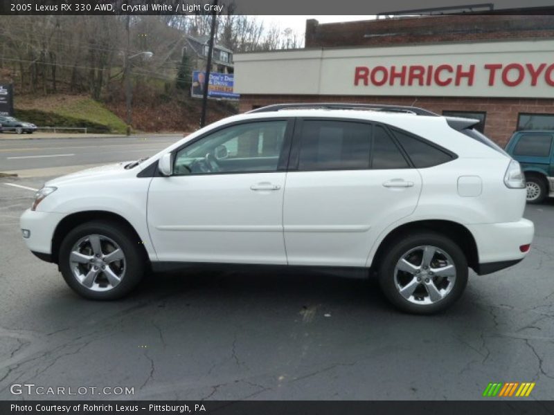 Crystal White / Light Gray 2005 Lexus RX 330 AWD