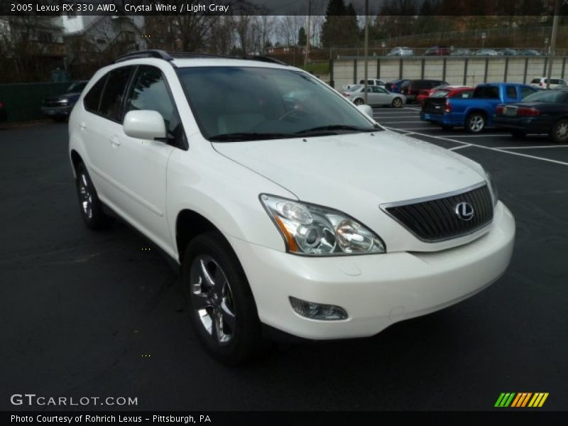 Crystal White / Light Gray 2005 Lexus RX 330 AWD
