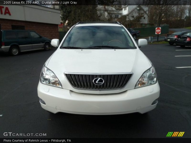 Crystal White / Light Gray 2005 Lexus RX 330 AWD