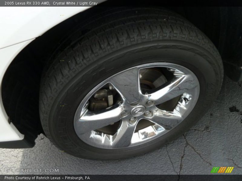 Crystal White / Light Gray 2005 Lexus RX 330 AWD