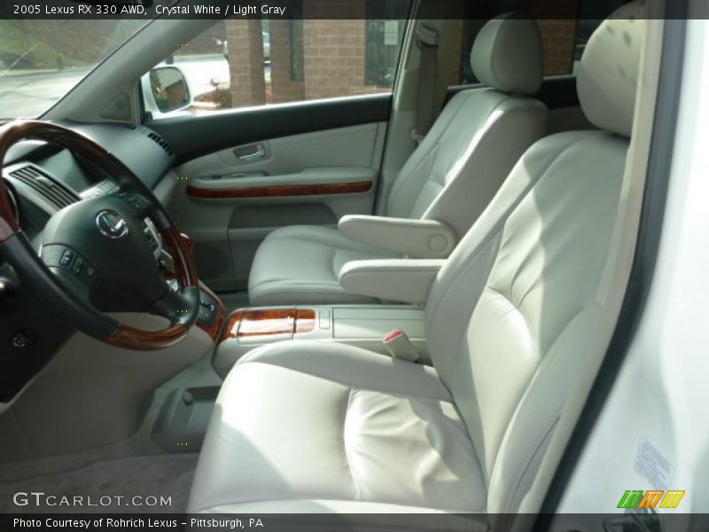 Crystal White / Light Gray 2005 Lexus RX 330 AWD