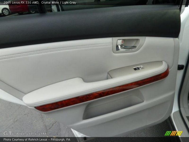 Crystal White / Light Gray 2005 Lexus RX 330 AWD