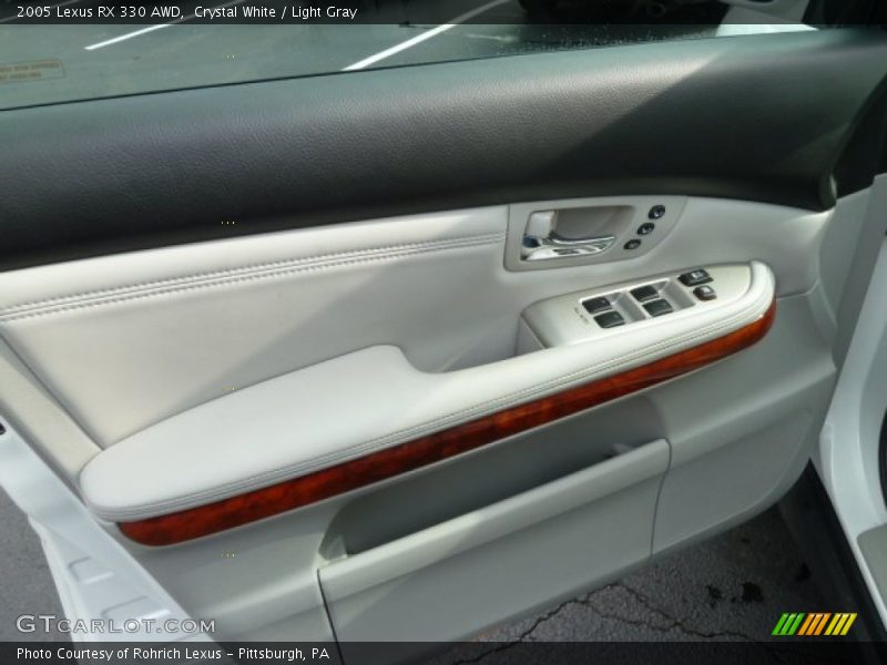 Crystal White / Light Gray 2005 Lexus RX 330 AWD