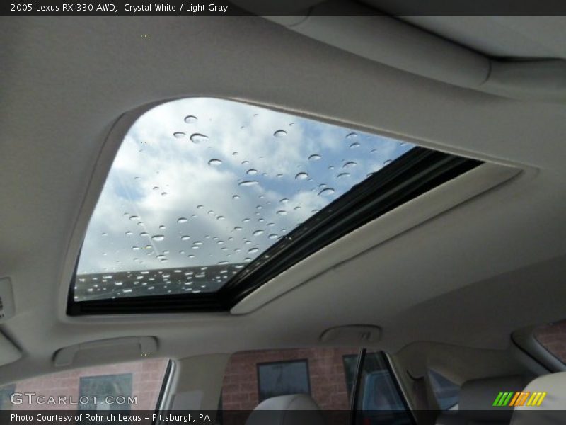 Crystal White / Light Gray 2005 Lexus RX 330 AWD