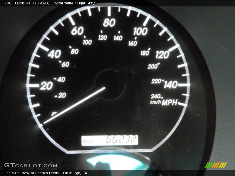 Crystal White / Light Gray 2005 Lexus RX 330 AWD