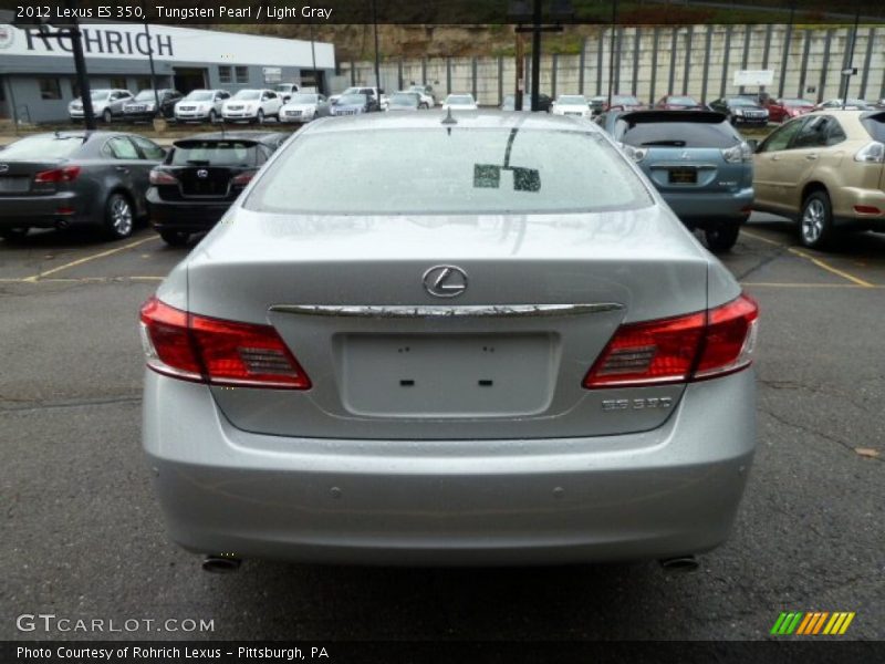 Tungsten Pearl / Light Gray 2012 Lexus ES 350