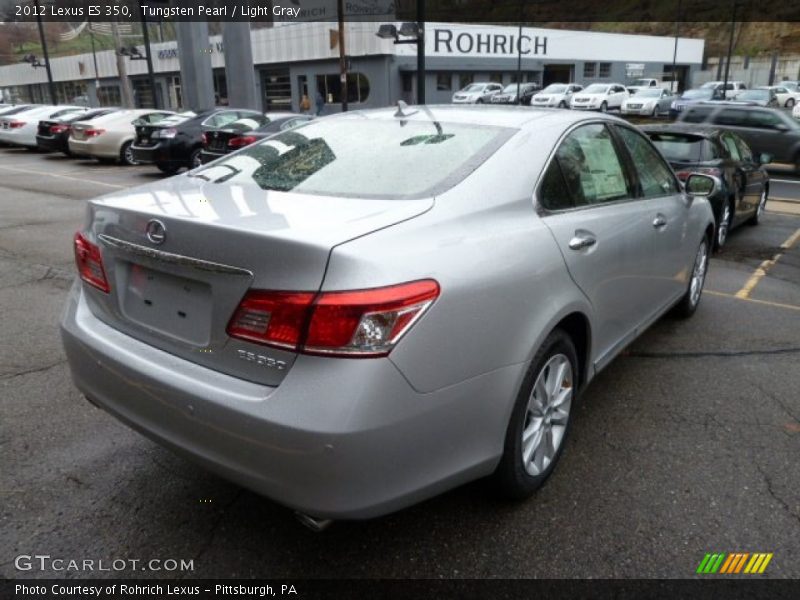Tungsten Pearl / Light Gray 2012 Lexus ES 350