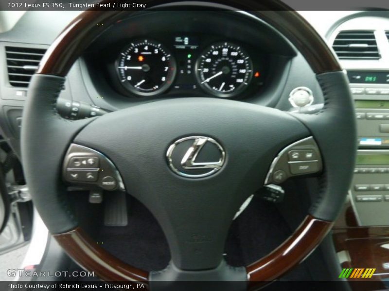 Tungsten Pearl / Light Gray 2012 Lexus ES 350