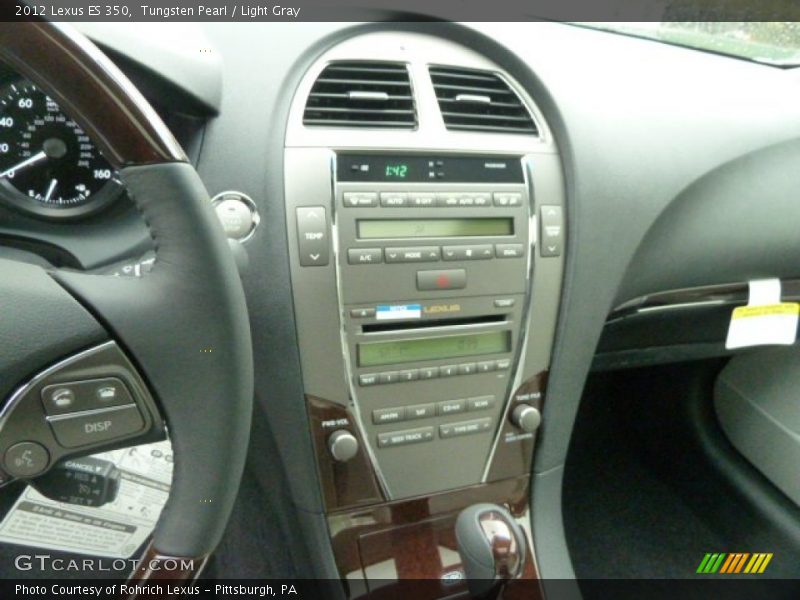 Tungsten Pearl / Light Gray 2012 Lexus ES 350