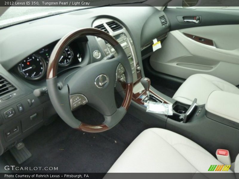 Tungsten Pearl / Light Gray 2012 Lexus ES 350