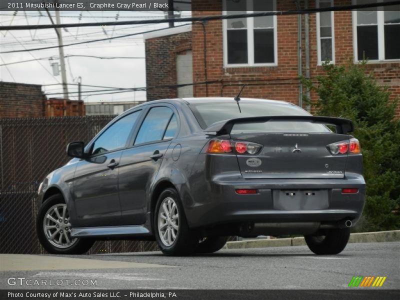 Graphite Gray Pearl / Black 2011 Mitsubishi Lancer ES