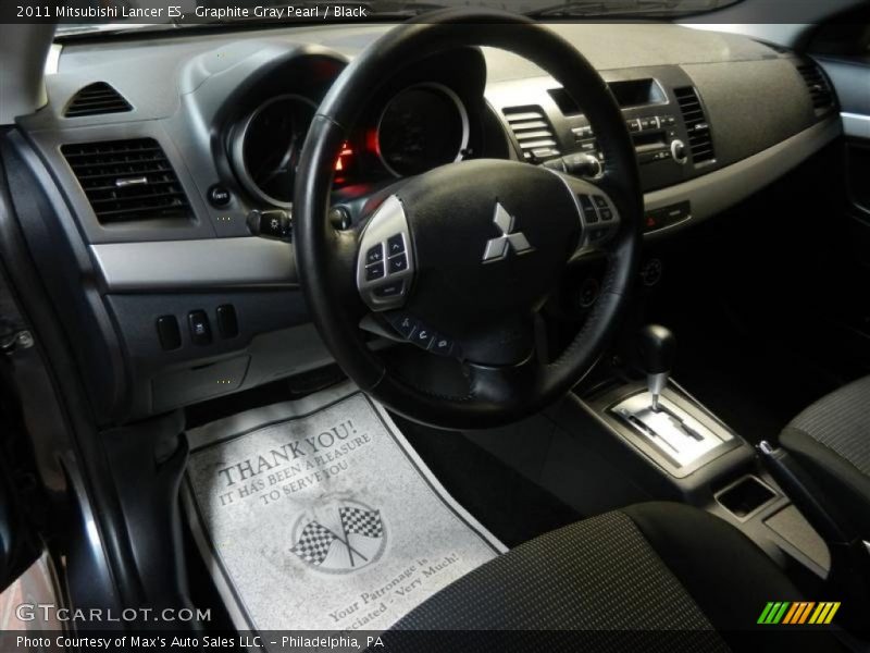 Graphite Gray Pearl / Black 2011 Mitsubishi Lancer ES