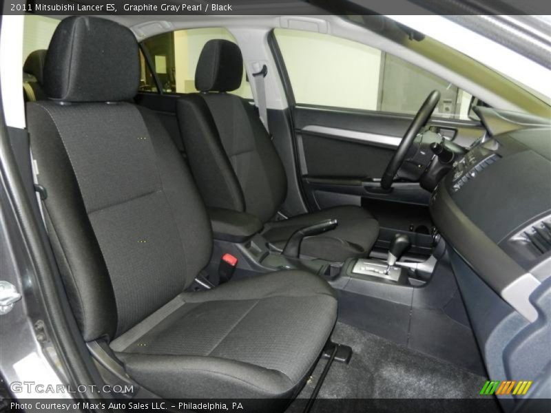 Graphite Gray Pearl / Black 2011 Mitsubishi Lancer ES