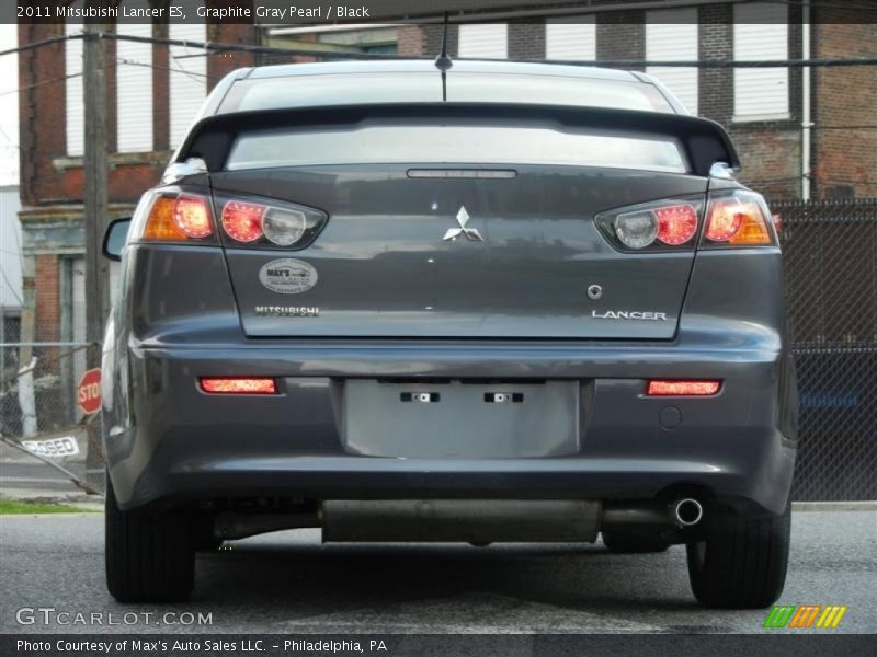 Graphite Gray Pearl / Black 2011 Mitsubishi Lancer ES