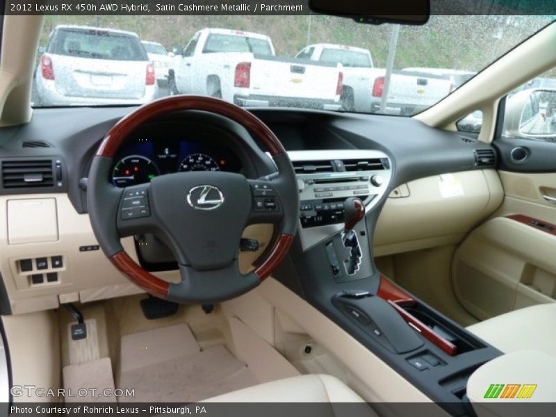 Dashboard of 2012 RX 450h AWD Hybrid