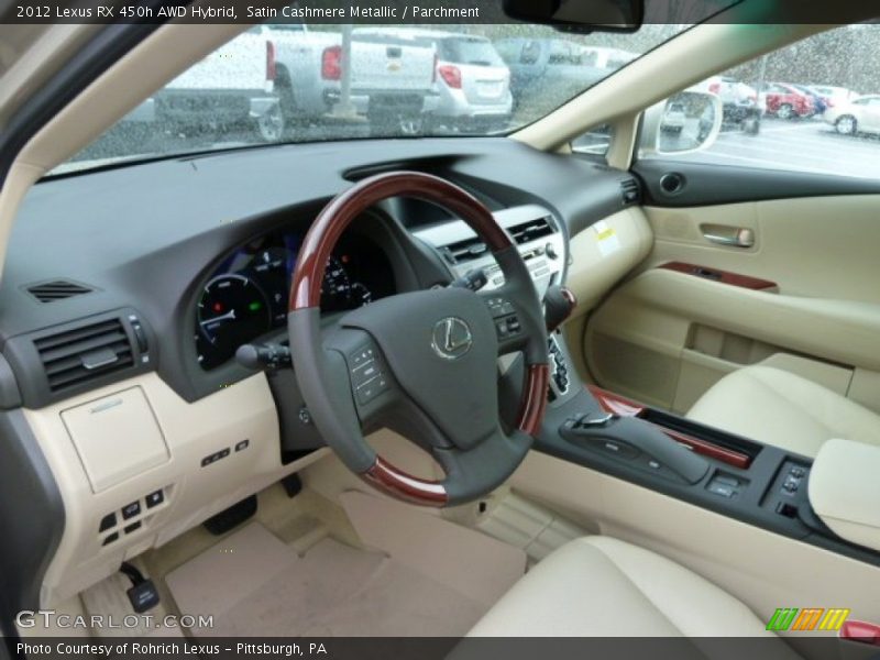  2012 RX 450h AWD Hybrid Parchment Interior