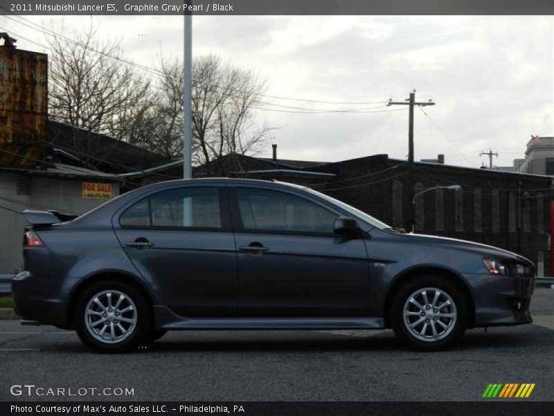 Graphite Gray Pearl / Black 2011 Mitsubishi Lancer ES