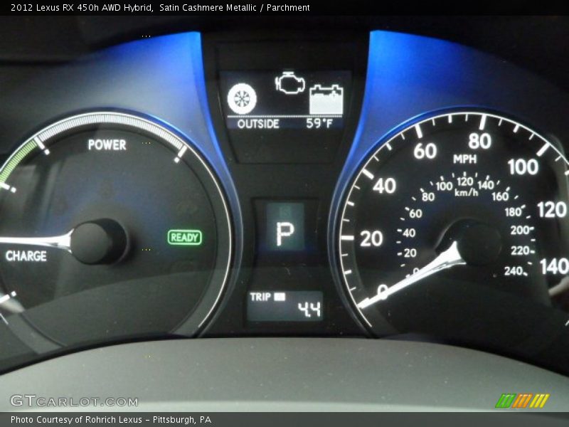 Satin Cashmere Metallic / Parchment 2012 Lexus RX 450h AWD Hybrid