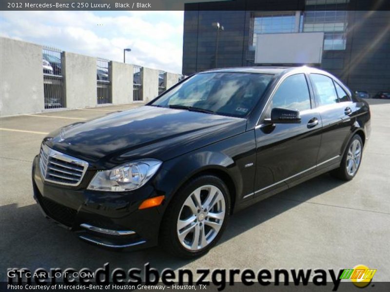 Black / Black 2012 Mercedes-Benz C 250 Luxury