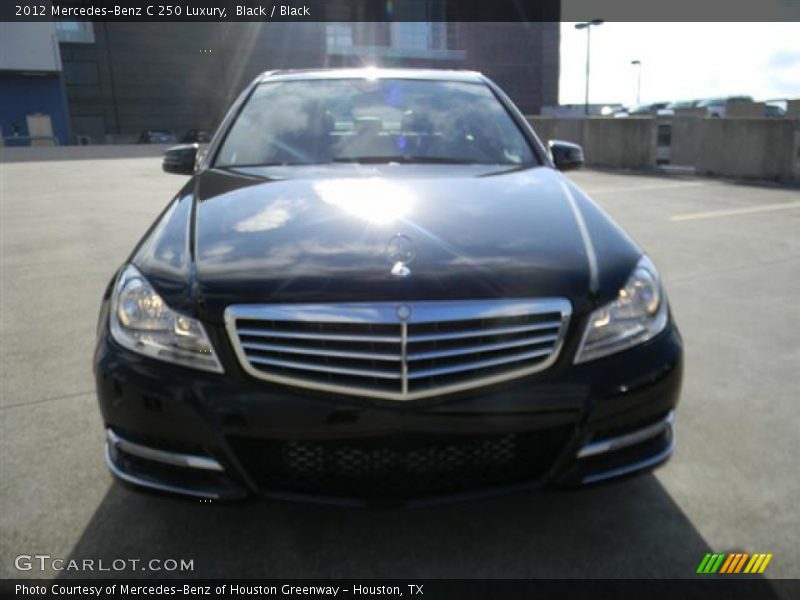 Black / Black 2012 Mercedes-Benz C 250 Luxury