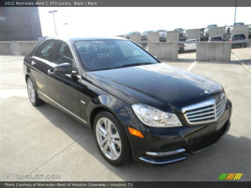 Black / Black 2012 Mercedes-Benz C 250 Luxury