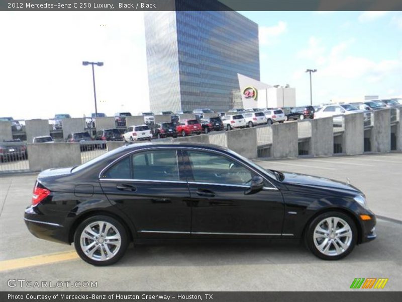 Black / Black 2012 Mercedes-Benz C 250 Luxury