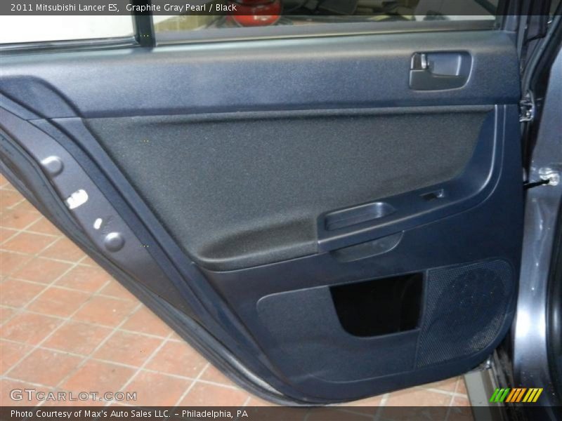 Graphite Gray Pearl / Black 2011 Mitsubishi Lancer ES