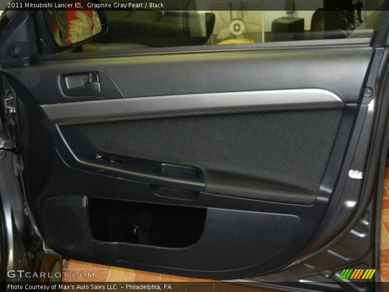 Graphite Gray Pearl / Black 2011 Mitsubishi Lancer ES