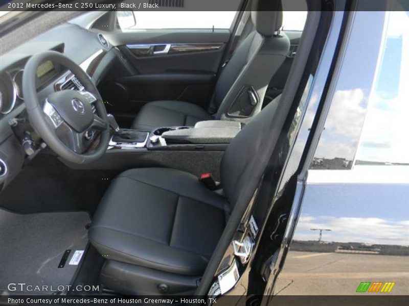 Black / Black 2012 Mercedes-Benz C 250 Luxury