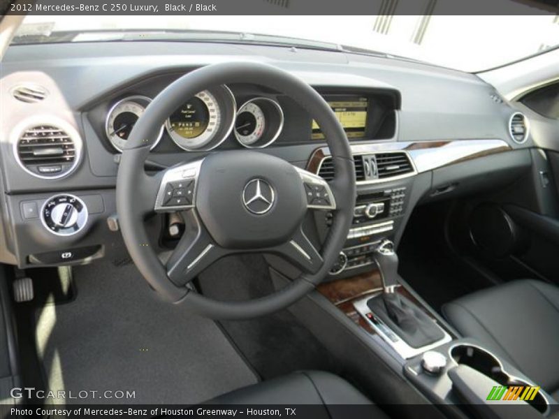 Black / Black 2012 Mercedes-Benz C 250 Luxury
