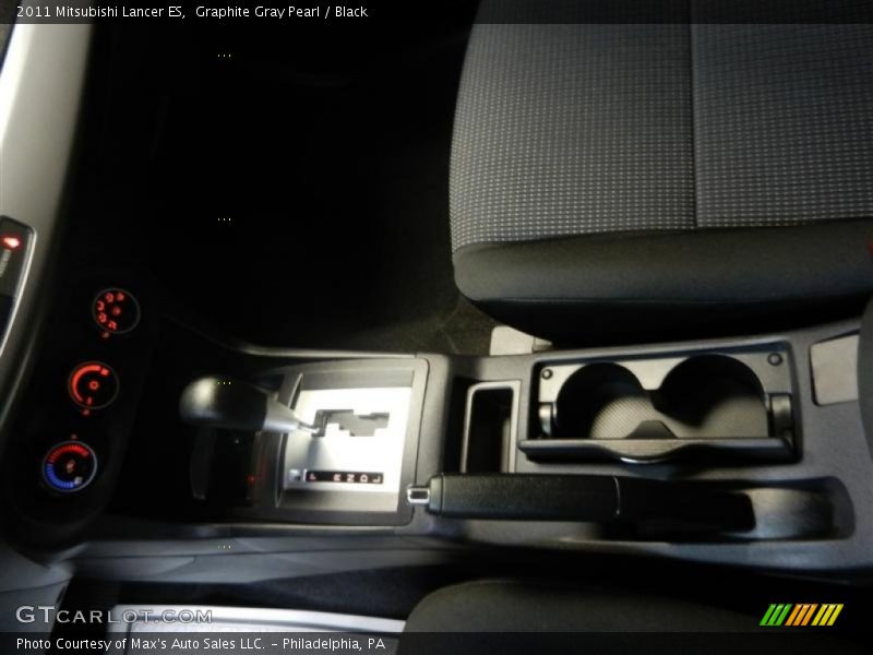 Graphite Gray Pearl / Black 2011 Mitsubishi Lancer ES