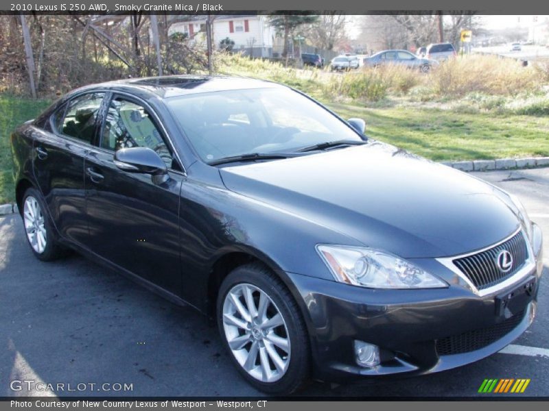 Smoky Granite Mica / Black 2010 Lexus IS 250 AWD