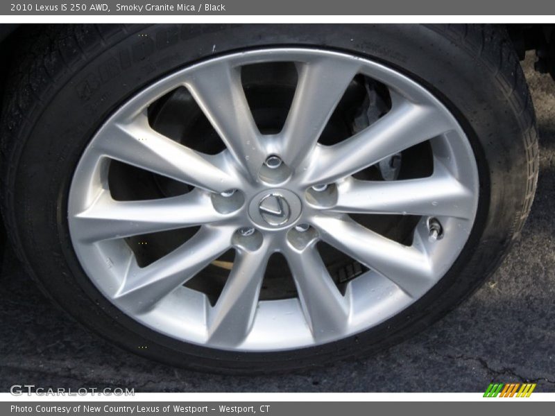 Smoky Granite Mica / Black 2010 Lexus IS 250 AWD