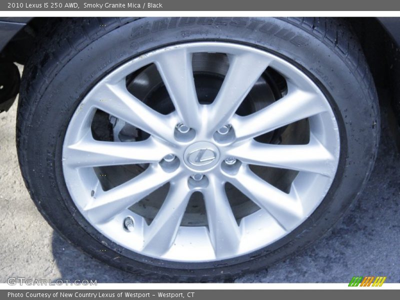 Smoky Granite Mica / Black 2010 Lexus IS 250 AWD