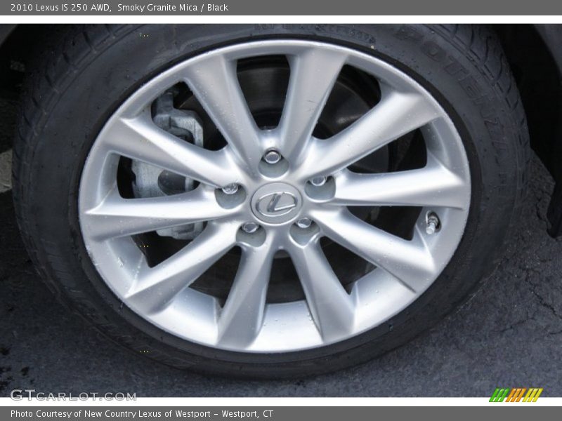 Smoky Granite Mica / Black 2010 Lexus IS 250 AWD