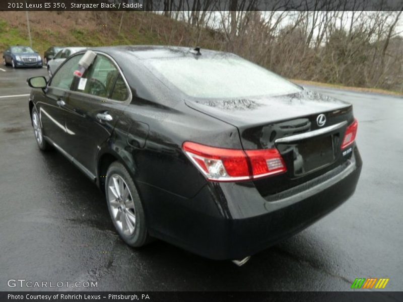 Stargazer Black / Saddle 2012 Lexus ES 350