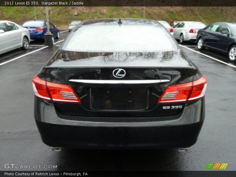 Stargazer Black / Saddle 2012 Lexus ES 350