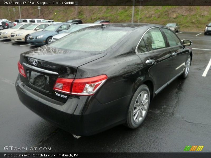 Stargazer Black / Saddle 2012 Lexus ES 350