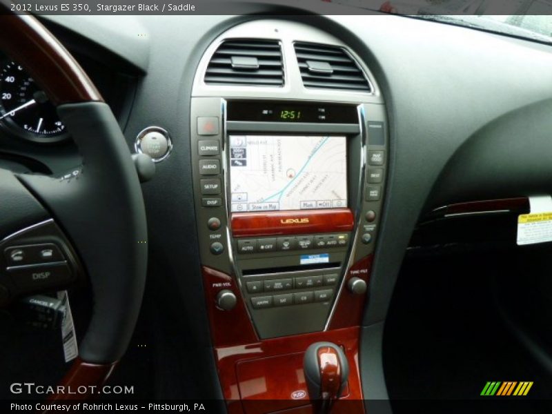 Stargazer Black / Saddle 2012 Lexus ES 350