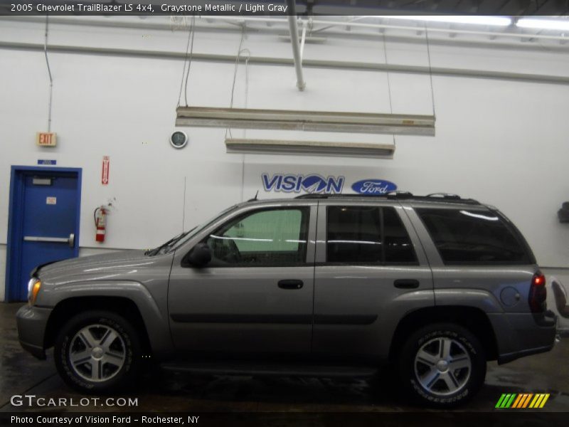 Graystone Metallic / Light Gray 2005 Chevrolet TrailBlazer LS 4x4