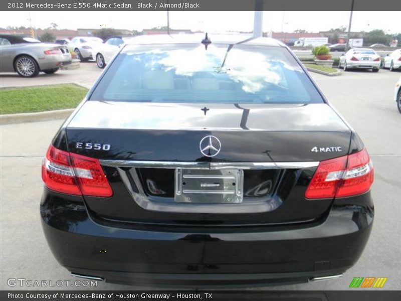 Black / Almond/Black 2012 Mercedes-Benz E 550 4Matic Sedan