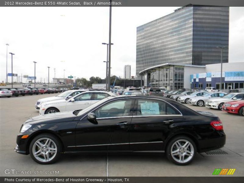 Black / Almond/Black 2012 Mercedes-Benz E 550 4Matic Sedan