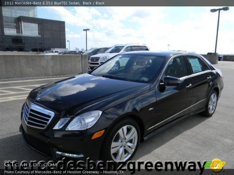 Black / Black 2012 Mercedes-Benz E 350 BlueTEC Sedan