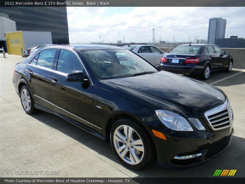 Black / Black 2012 Mercedes-Benz E 350 BlueTEC Sedan