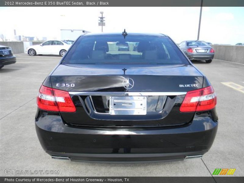 Black / Black 2012 Mercedes-Benz E 350 BlueTEC Sedan