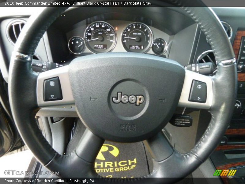 Brilliant Black Crystal Pearl / Dark Slate Gray 2010 Jeep Commander Limited 4x4