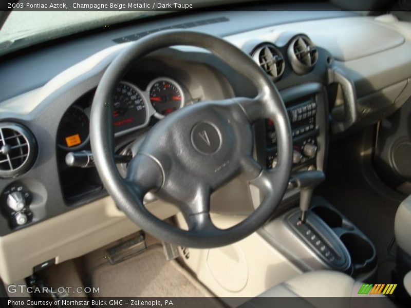 Dashboard of 2003 Aztek 