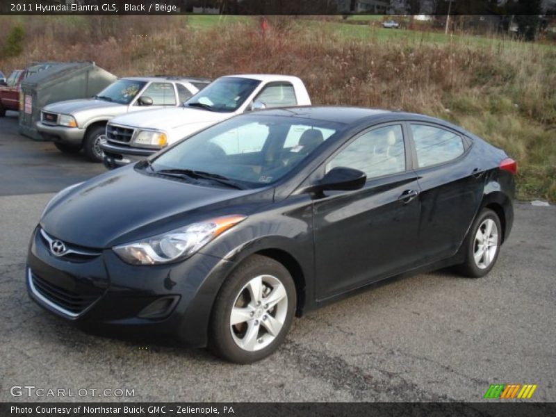 Black / Beige 2011 Hyundai Elantra GLS