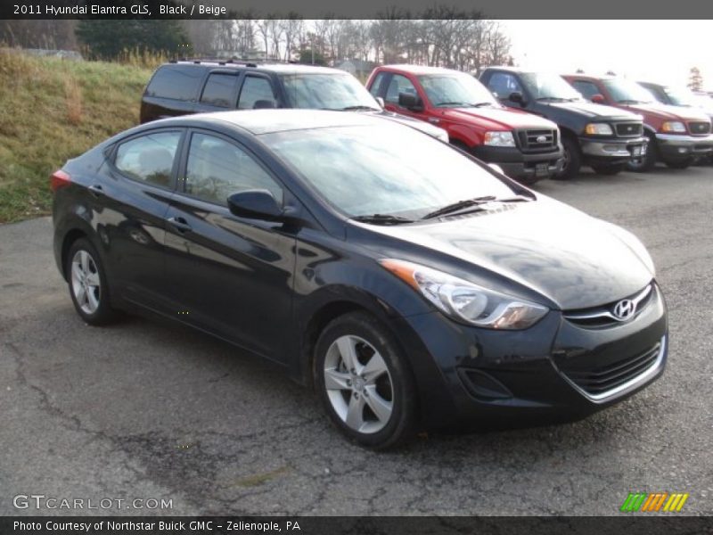 Black / Beige 2011 Hyundai Elantra GLS